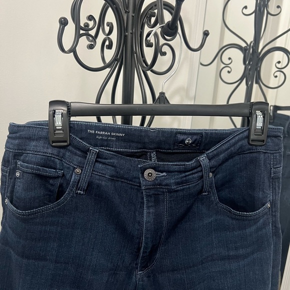 Adriano Goldschmied Dark Blue Denim Jeans The Farrah skinny. #007 - Picture 2 of 8